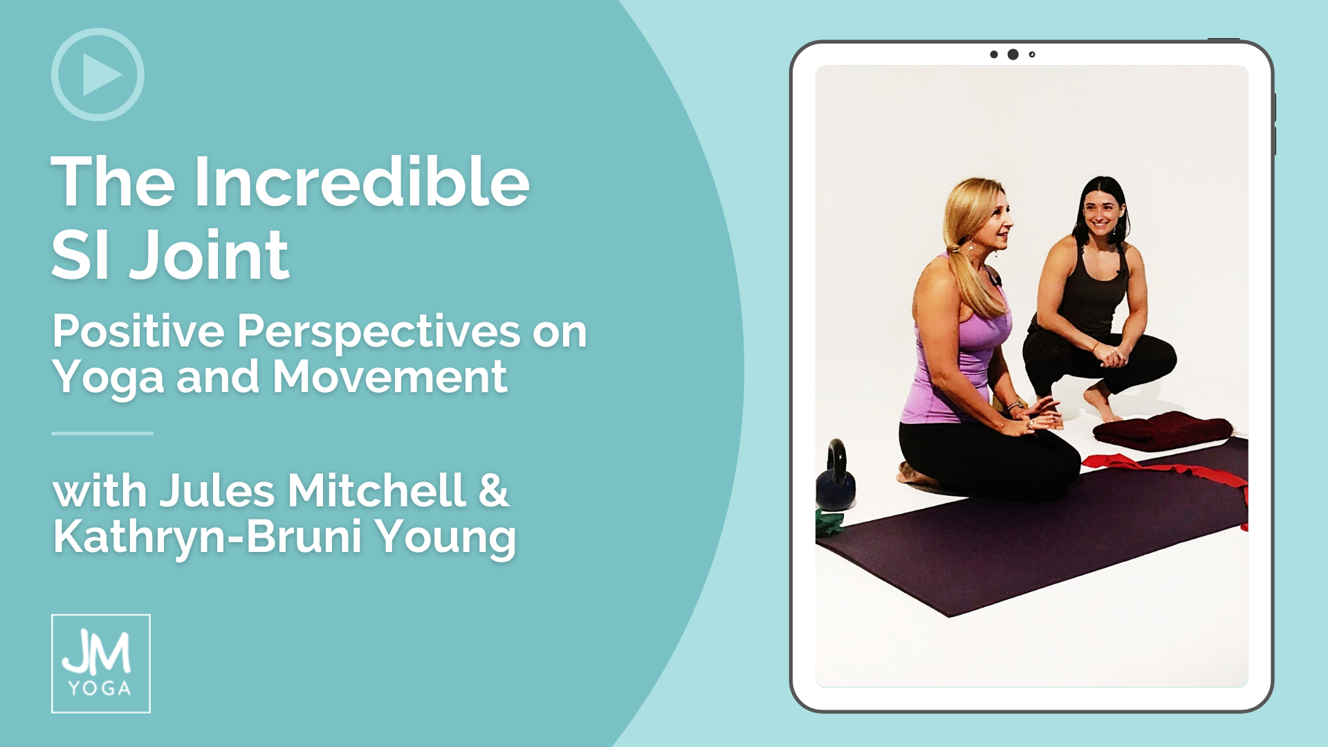 Product graphic in two shades of light green. The Incredible SI Joint with Jules Mitchell and Kathryn Bruni-Young