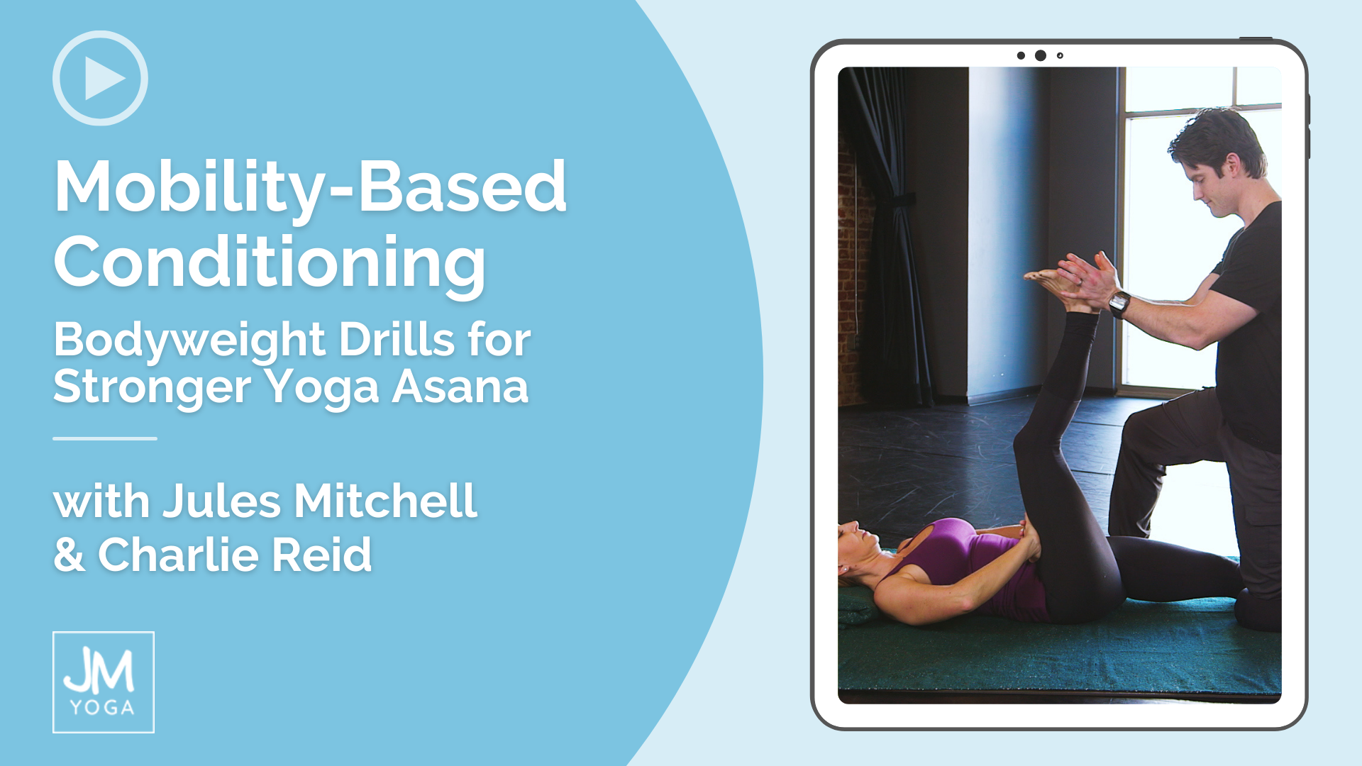 promotion graphic for mobility based conditioning online yoga course
