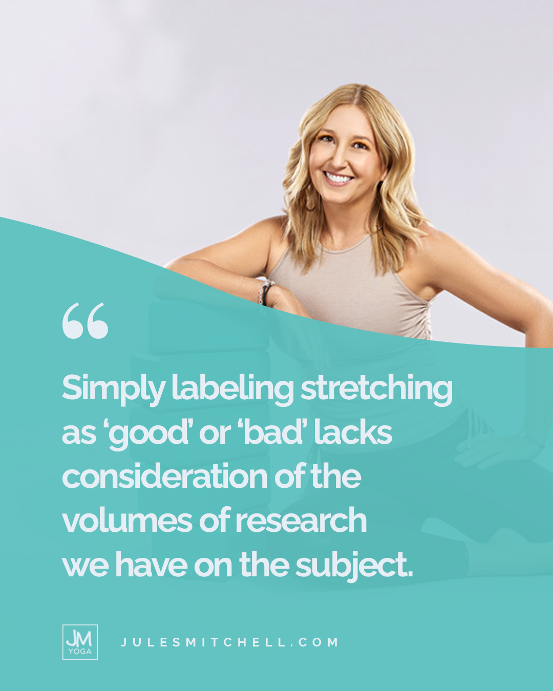 Simply labeling stretching as "good" or "bad" lacks consideration of the volumes of research we have on the subject.