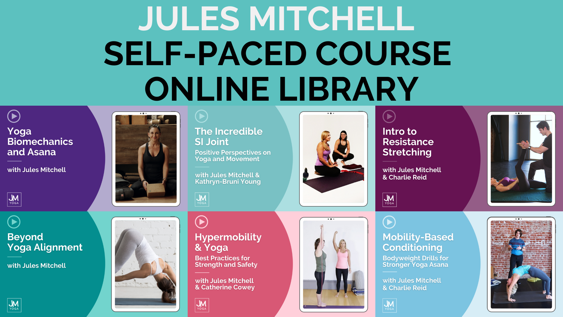 Product graphic containing a bundle of 6 online courses.