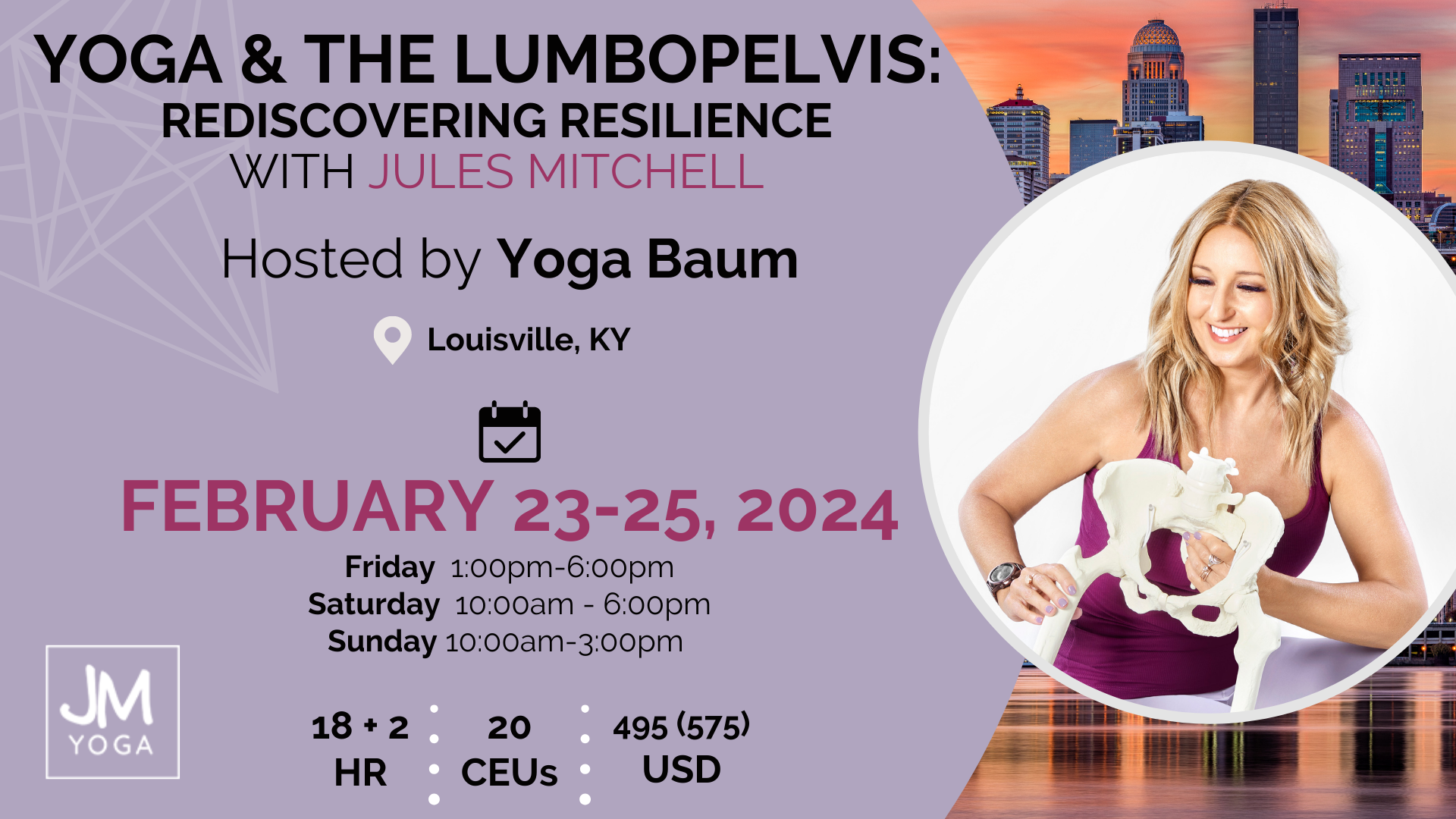 Jules Mitchell at Yoga Baum in Louisville KY