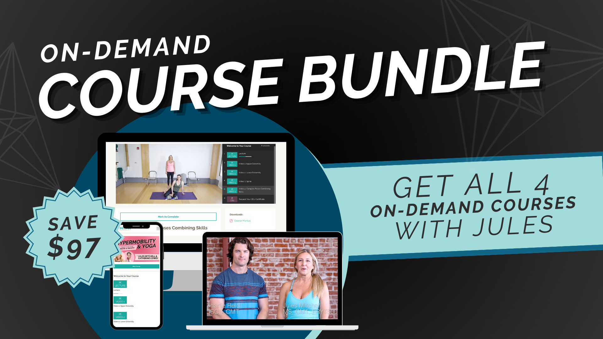 On-Demand Course Bundle - Get all 4 on-demand courses with Jules, save $97