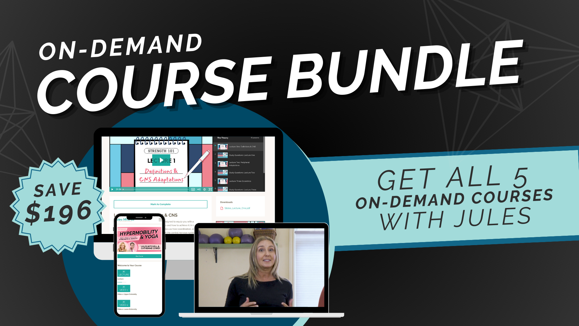 On-Demand Course Bundle - Get all 5 on-demand courses with Jules, save $196